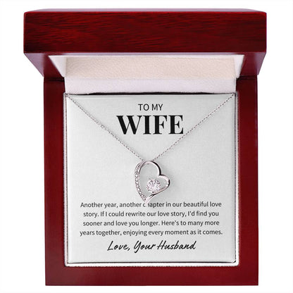 To My Wife - Many More Years Together - Forever Love Necklace