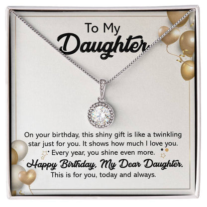 To My Daughter - Happy Birthday - Eternal Hope Necklace