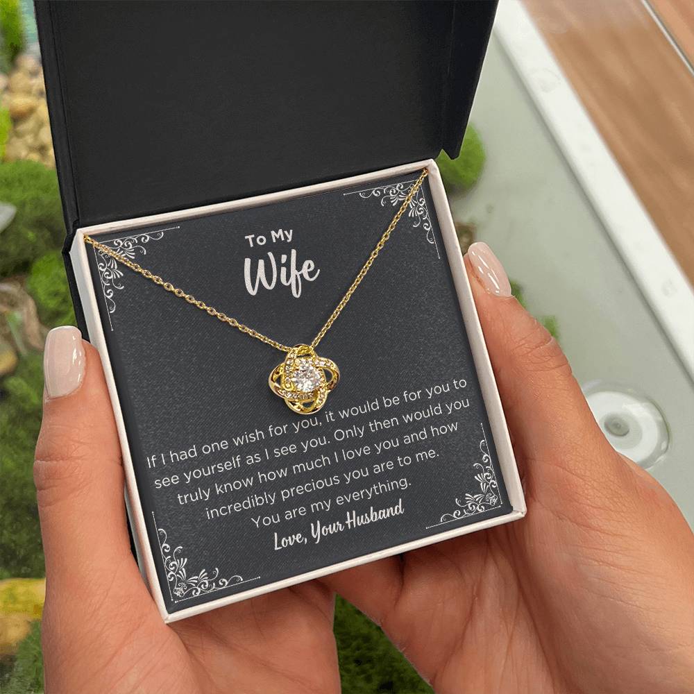 To My Wife - You Are My Everything - Love Knot Necklace