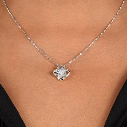To Our Amazing Granddaughter - We Will Always Love You - Love Knot Necklace