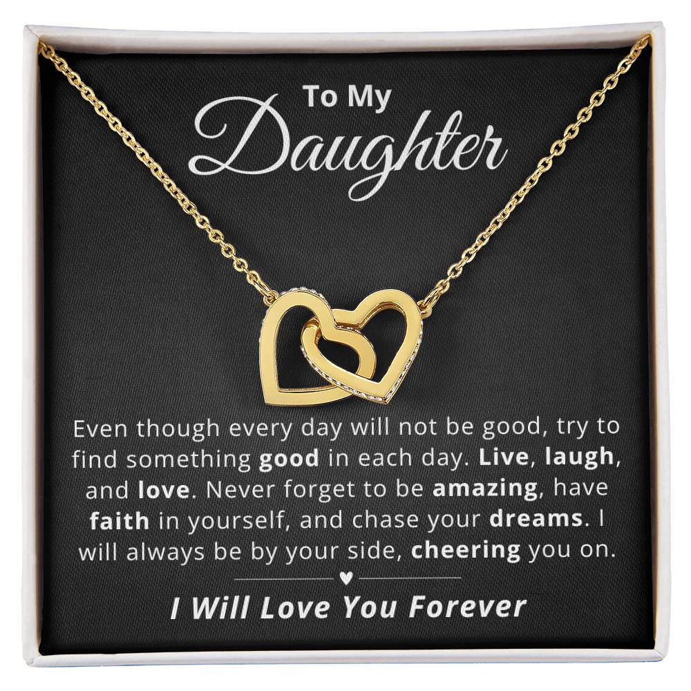 To My Daughter - I'll Always Cheer You On - Love Knot Necklace