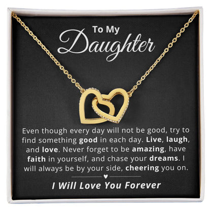 To My Daughter - I'll Always Cheer You On - Love Knot Necklace