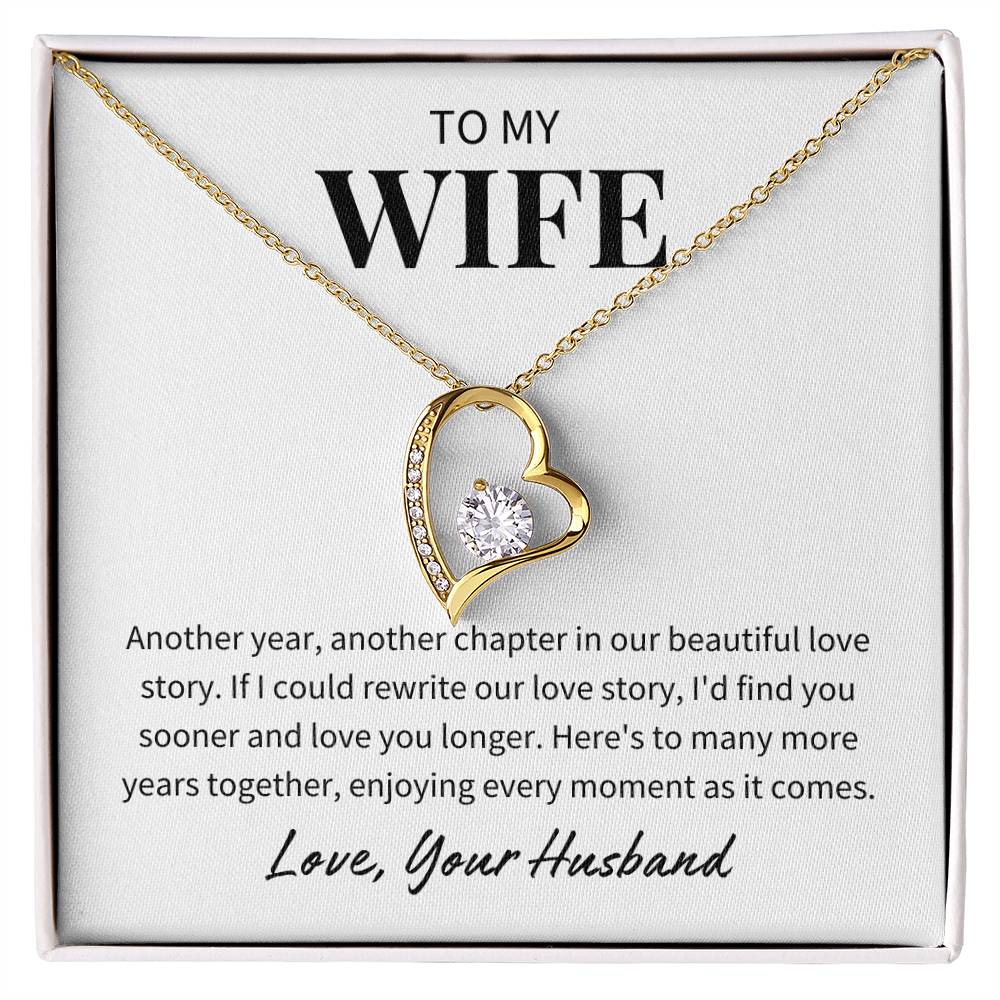 To My Wife - Many More Years Together - Forever Love Necklace